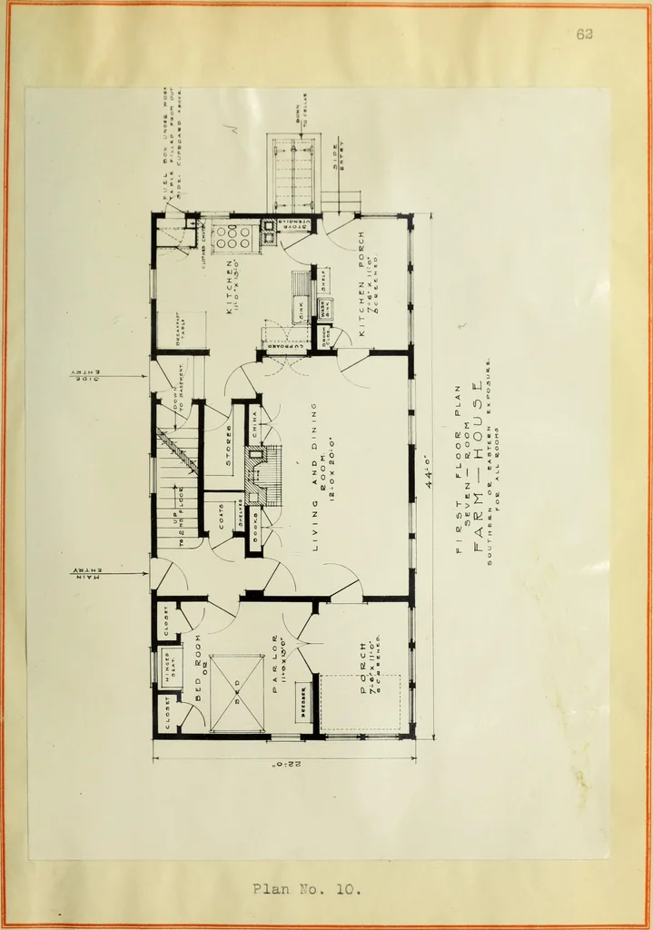 An illustration from Economic farmhouses and their architectural problems, 1914, leaf 153