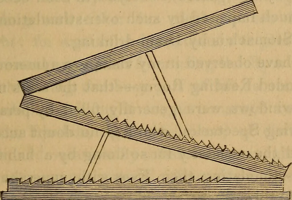 An illustration from The economy of the eyes: precepts for the improvement and preservation of the sight. Plain rules which will enable all to judge exactly when, and what spectacles are best calculated for their eyes. Observations on opera glasses and theatres, and an account of the pancratic magnifier, for double stars, and day telescopes, 1824, leaf 101