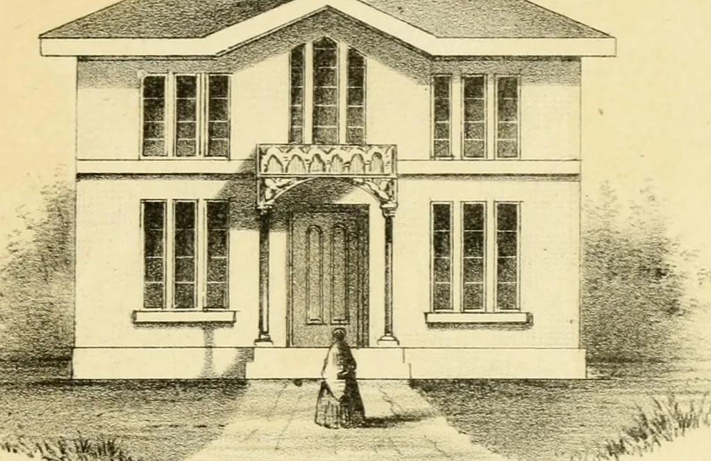 An illustration from The economy of church, parsonage and school architecture : adapted to small societies and rural districts, 1856, leaf 110