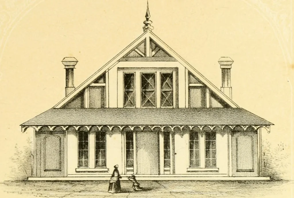 An illustration from The economy of church, parsonage and school architecture : adapted to small societies and rural districts, 1856, leaf 116