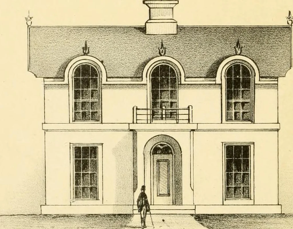 An illustration from The economy of church, parsonage and school architecture : adapted to small societies and rural districts, 1856, leaf 119