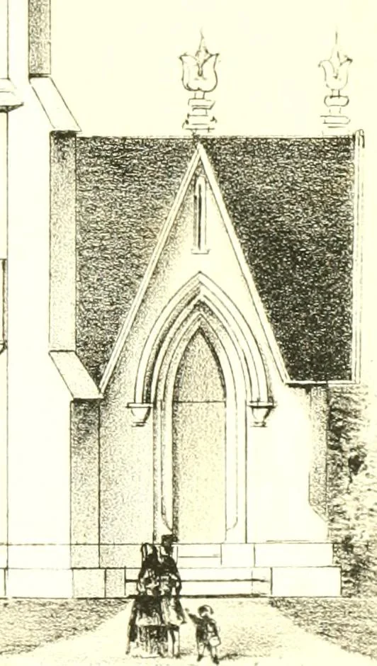 An illustration from The economy of church, parsonage and school architecture : adapted to small societies and rural districts, 1856, leaf 14