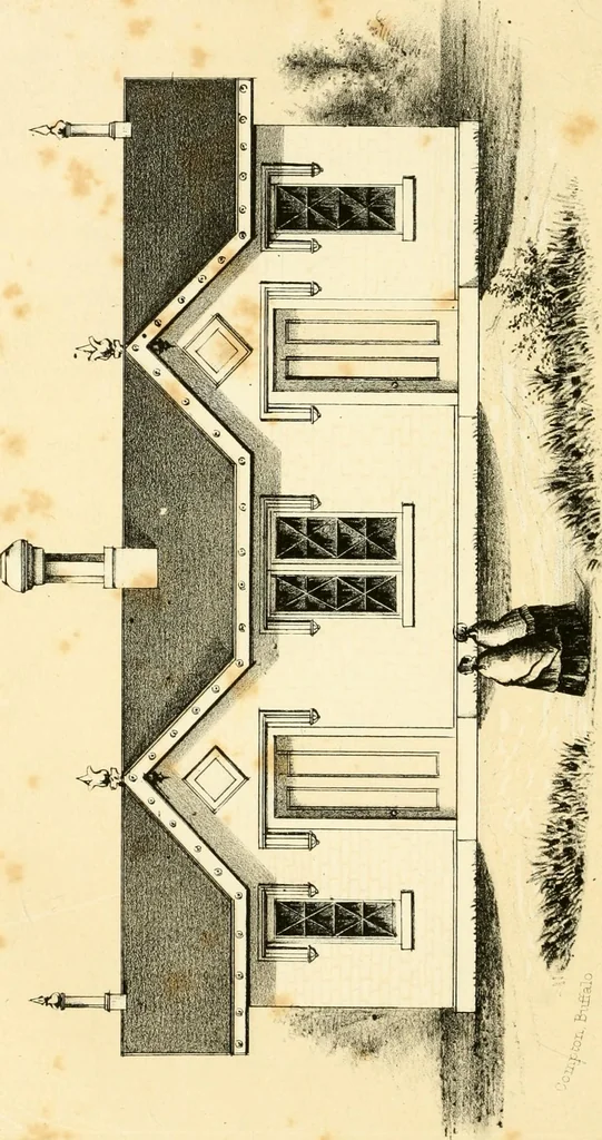 An illustration from The economy of church, parsonage and school architecture : adapted to small societies and rural districts, 1856, leaf 141