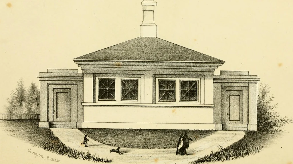 An illustration from The economy of church, parsonage and school architecture : adapted to small societies and rural districts, 1856, leaf 152