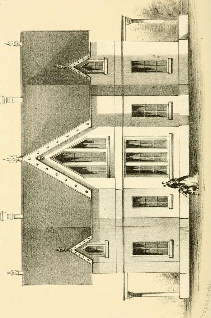An illustration from The economy of church, parsonage and school architecture : adapted to small societies and rural districts, 1856, leaf 171