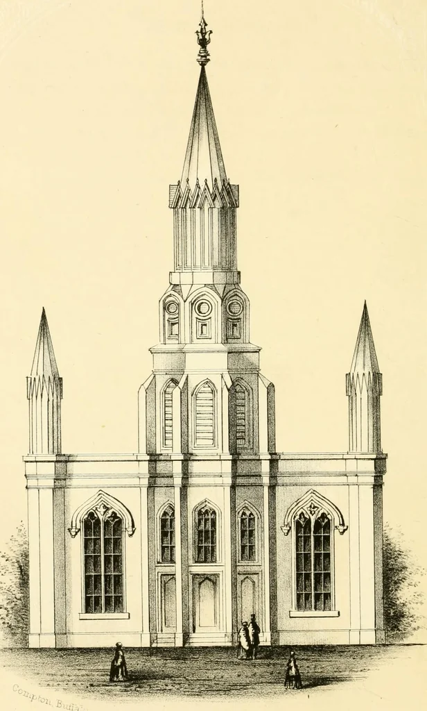 An illustration from The economy of church, parsonage and school architecture : adapted to small societies and rural districts, 1856, leaf 81