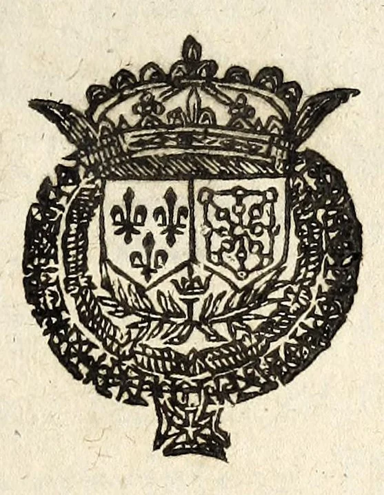 An illustration from Edict du roy, portant suppression des substituts de ses procureurs en chacun siege des eslections & greniers à sel de ce royaume : & creation au lieu d'iceux d'vn procureur alternatif & vn second advocat de Sa Majesté esdits sieges : verifié en la Chambre des comptes & Cour des aydes., 1626, leaf 1