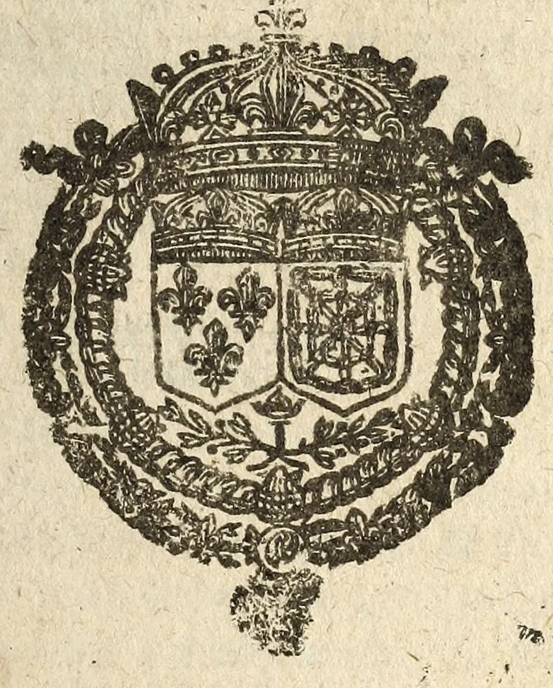 An illustration from Edict du roy, pour la pacification des troubles de son royaume, donné à Blois au mois de May 1616, et verifié en Parlement le 13. juin audit an., 1644, leaf 1