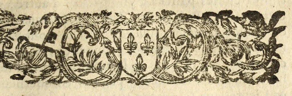An illustration from Edict du roy, pour la pacification des troubles de son royaume, donné à Blois au mois de May 1616, et verifié en Parlement le 13. juin audit an., 1644, leaf 3