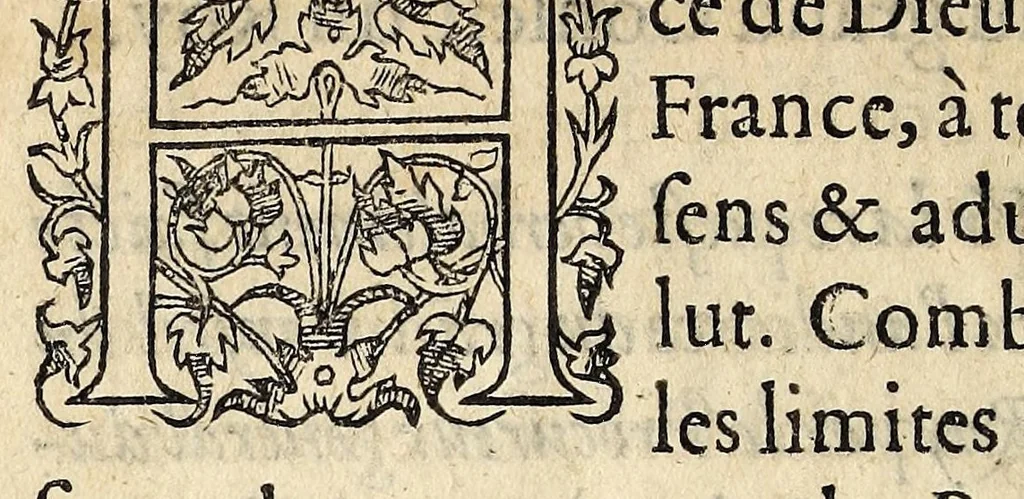 An illustration from Edict du roy nostre sire, par lequel est ordonné que toutes interdictions, euocations, arrestz, decretz, commissions, executoires, & autres prouisions decernées en ses priué & grand Conseil ..., 1557, leaf 8