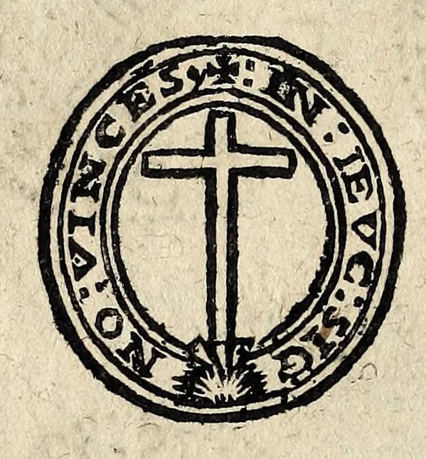 An illustration from Edict dv Roy portant novvelle fabrication d'especes d'argent: augmentation du marc d'argent le Roy, & des quarts d'eseu, testons, & francs aux coins & armes de sa Maiesté estans de leur iuste poids ... auec vne nouuelle eualuation ..., 1646, leaf 52