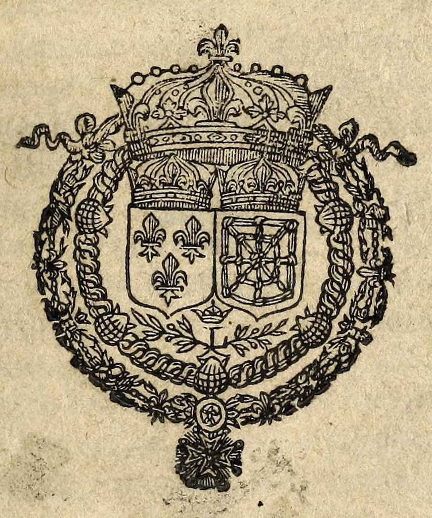 An illustration from Edict dv Roy povr la fovrnitvre es arsenacs & magazins de son artillerie de huict cens miliers de salpêtre: reglement sur les poudres: vente d'icelles: augmentation desdits arsenacs & magazins jusques au nombre de trente ... creation en tiltre d'office ... d'vn commissaire, d'vn controolleur, d'vn garde prouincial sur lesdits salpêtres & poudres ... portant outre ce deffenses à tous marchans de vendre aucunes poudres sur peine de la vie., 1582, leaf 5