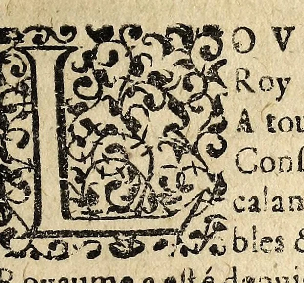 An illustration from Edict dv Roy povr la pacification des troubles de son royaume., 1616, leaf 7