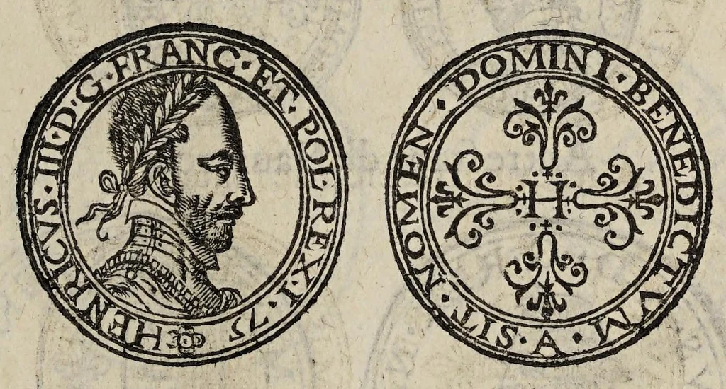 An illustration from Edict dv roy svr le faict et reglement general de ses monnoyes ..., 1602, leaf 43