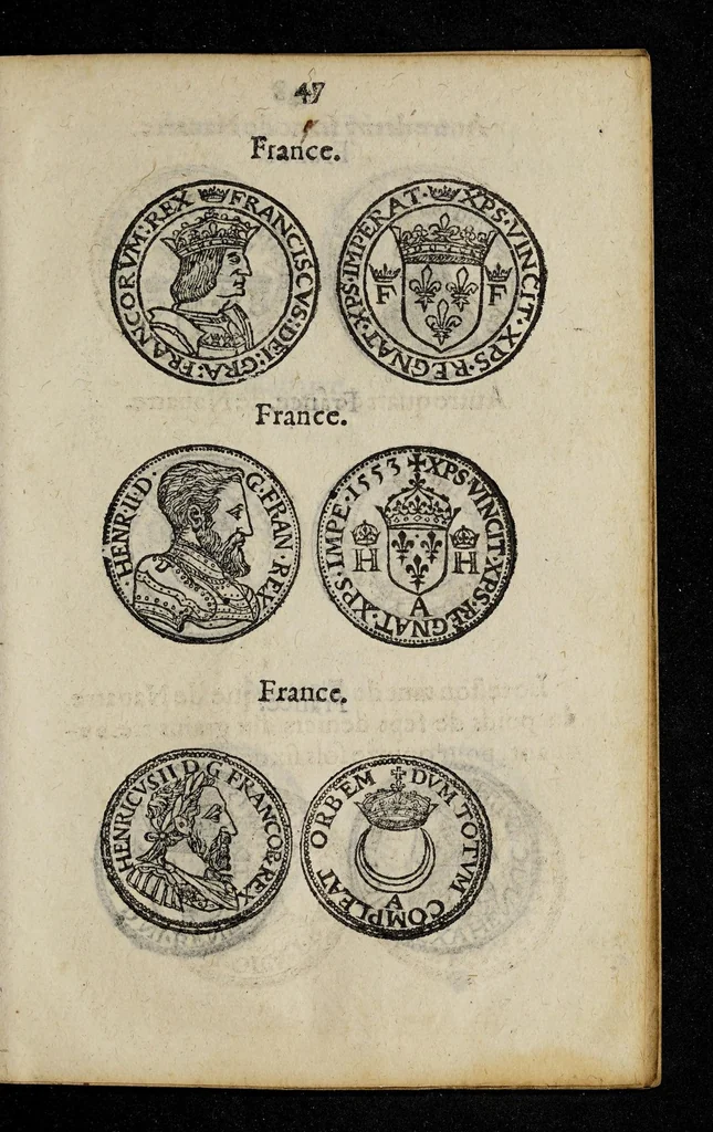 An illustration from Edict dv roy svr le faict et reglement general de ses monnoyes ..., 1602, leaf 47