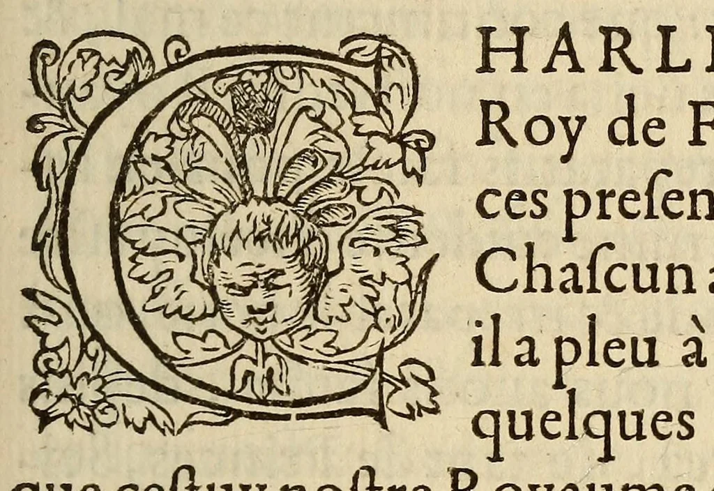 An illustration from Edict et declaration faicte par le Roy Charles IX de ce nom : sur la pacification des troubles de ce Royaume, 1563, leaf 5