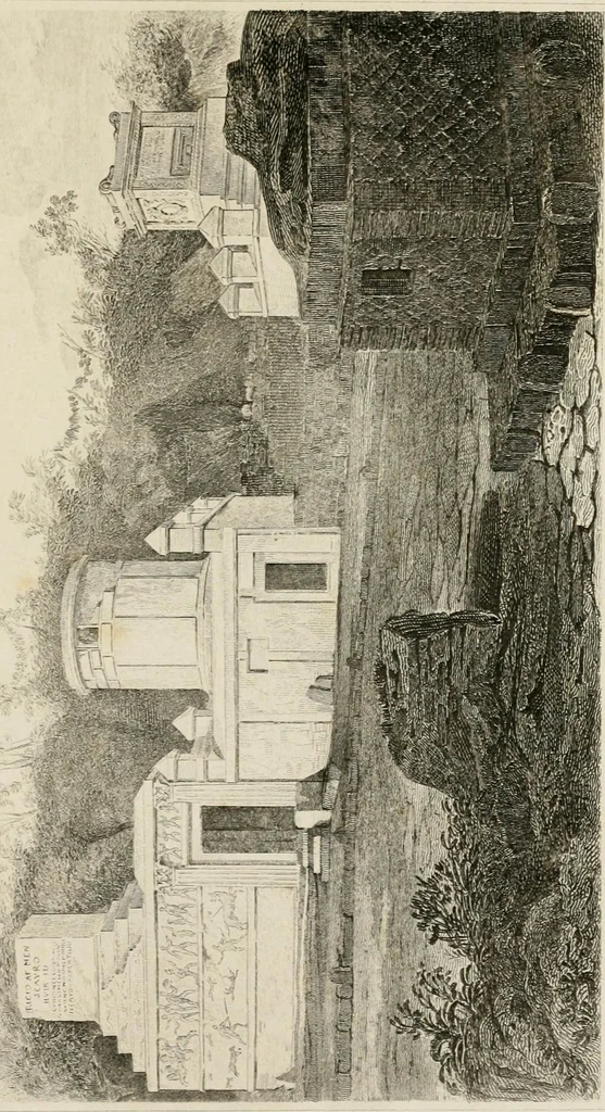 An illustration from Pompeiana : the topography, edifices, and ornaments of Pompeii, 1875, leaf 105