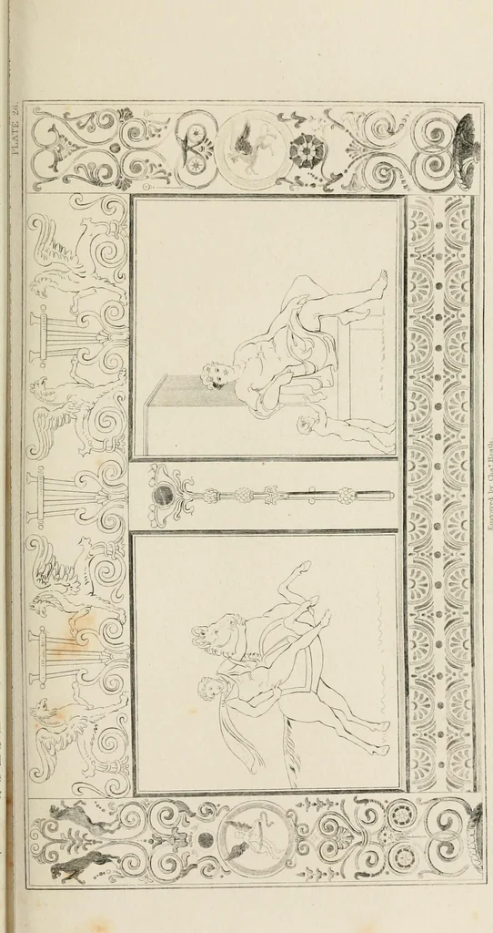 An illustration from Pompeiana : the topography, edifices, and ornaments of Pompeii, 1875, leaf 171