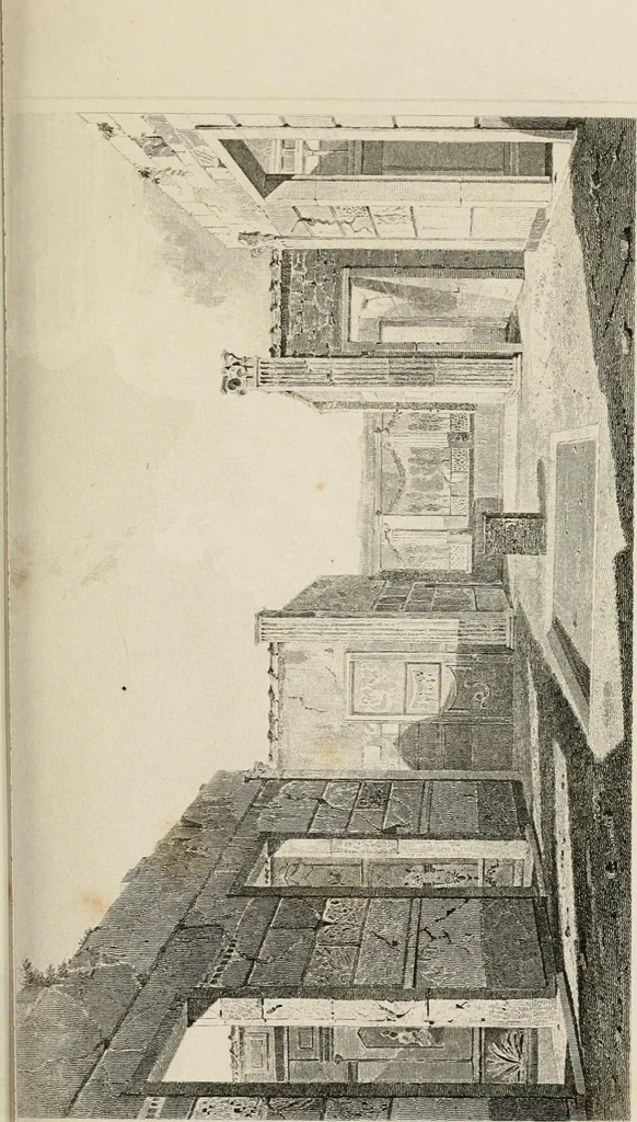 An illustration from Pompeiana : the topography, edifices, and ornaments of Pompeii, 1875, leaf 177