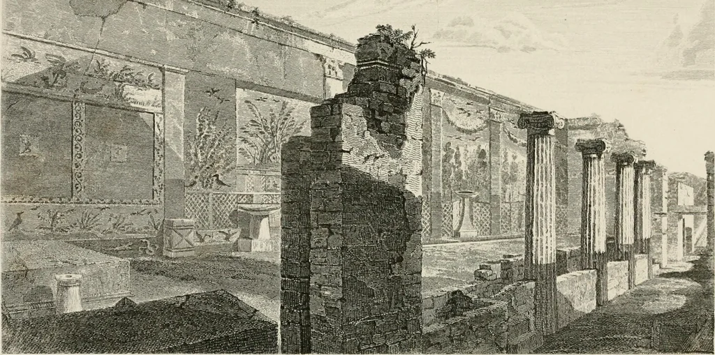 An illustration from Pompeiana : the topography, edifices, and ornaments of Pompeii, 1875, leaf 187