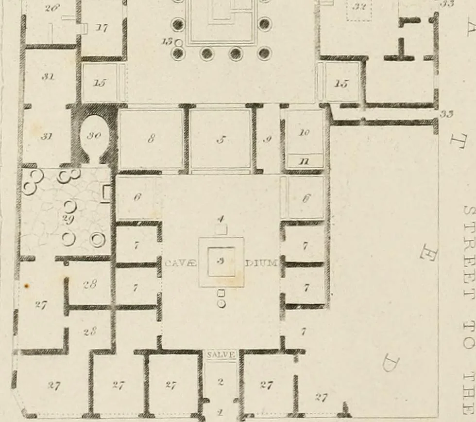 An illustration from Pompeiana : the topography, edifices, and ornaments of Pompeii, 1875, leaf 190