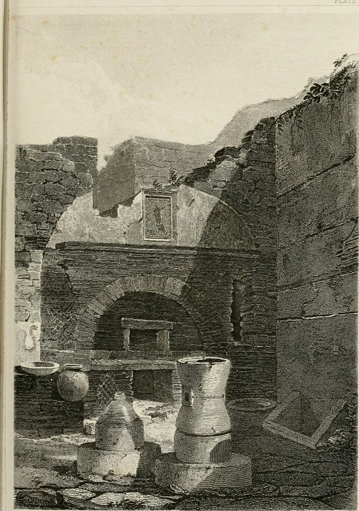 An illustration from Pompeiana : the topography, edifices, and ornaments of Pompeii, 1875, leaf 205