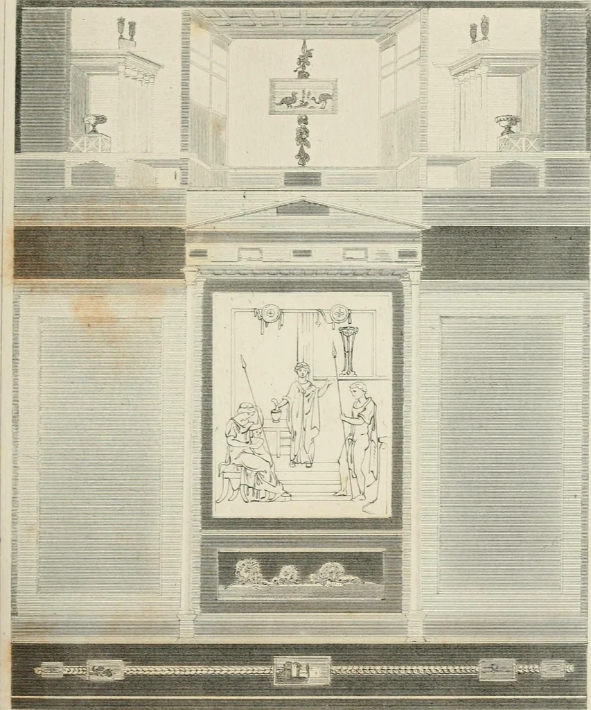 An illustration from Pompeiana : the topography, edifices, and ornaments of Pompeii, 1875, leaf 213