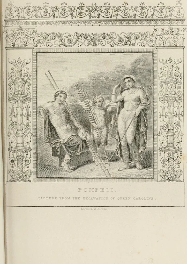 An illustration from Pompeiana : the topography, edifices, and ornaments of Pompeii, 1875, leaf 215