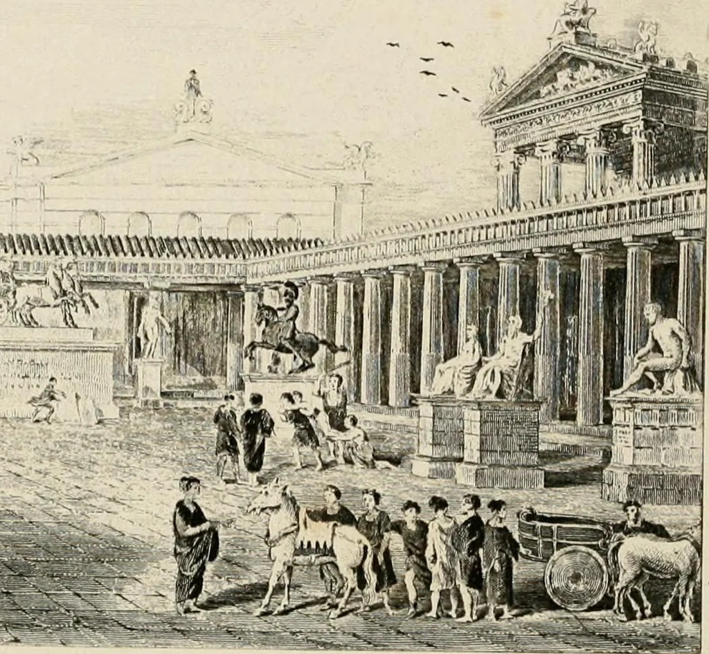 An illustration from Pompeiana : the topography, edifices, and ornaments of Pompeii, 1875, leaf 238