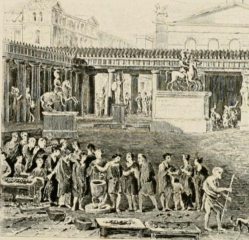 An illustration from Pompeiana : the topography, edifices, and ornaments of Pompeii, 1875, leaf 238