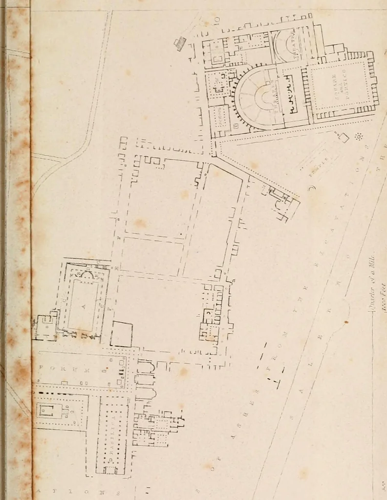 An illustration from Pompeiana : the topography, edifices, and ornaments of Pompeii, 1875, leaf 25