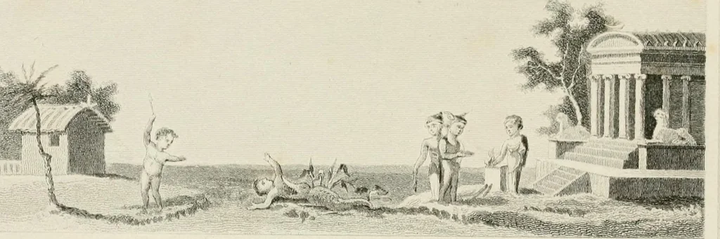 An illustration from Pompeiana : the topography, edifices, and ornaments of Pompeii, 1875, leaf 269