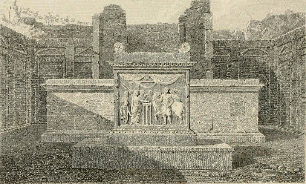 An illustration from Pompeiana : the topography, edifices, and ornaments of Pompeii, 1875, leaf 274