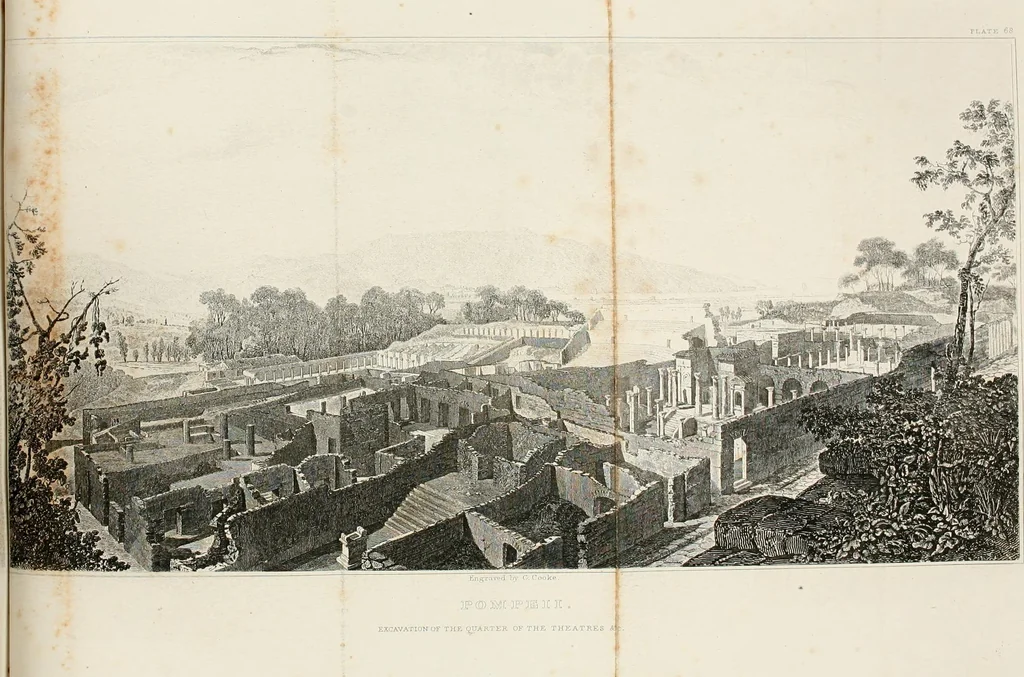 An illustration from Pompeiana : the topography, edifices, and ornaments of Pompeii, 1875, leaf 298