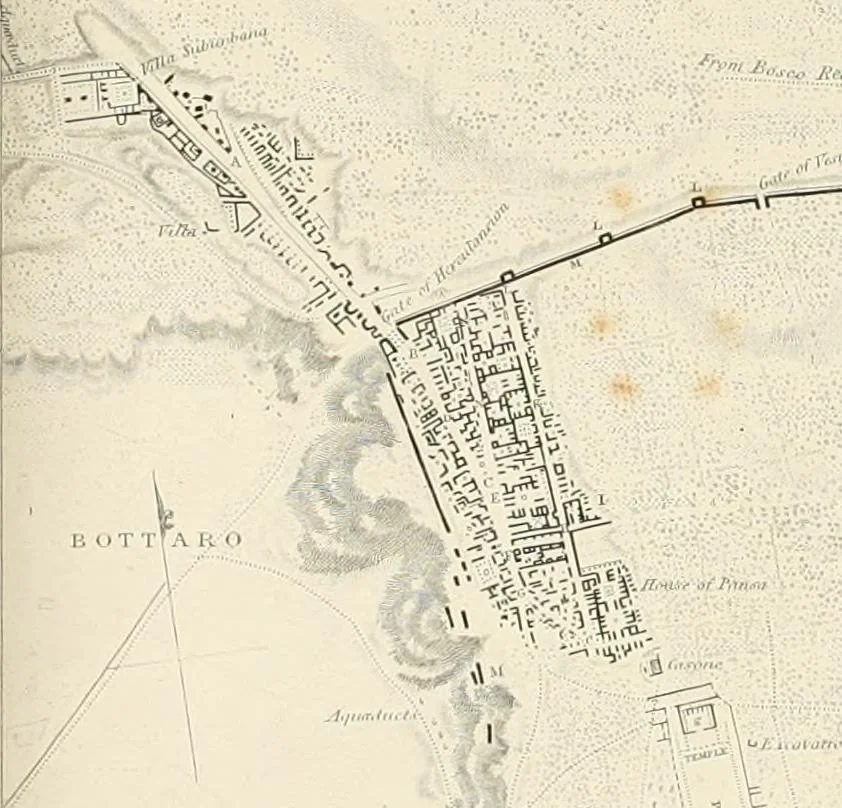 An illustration from Pompeiana : the topography, edifices, and ornaments of Pompeii, 1875, leaf 38