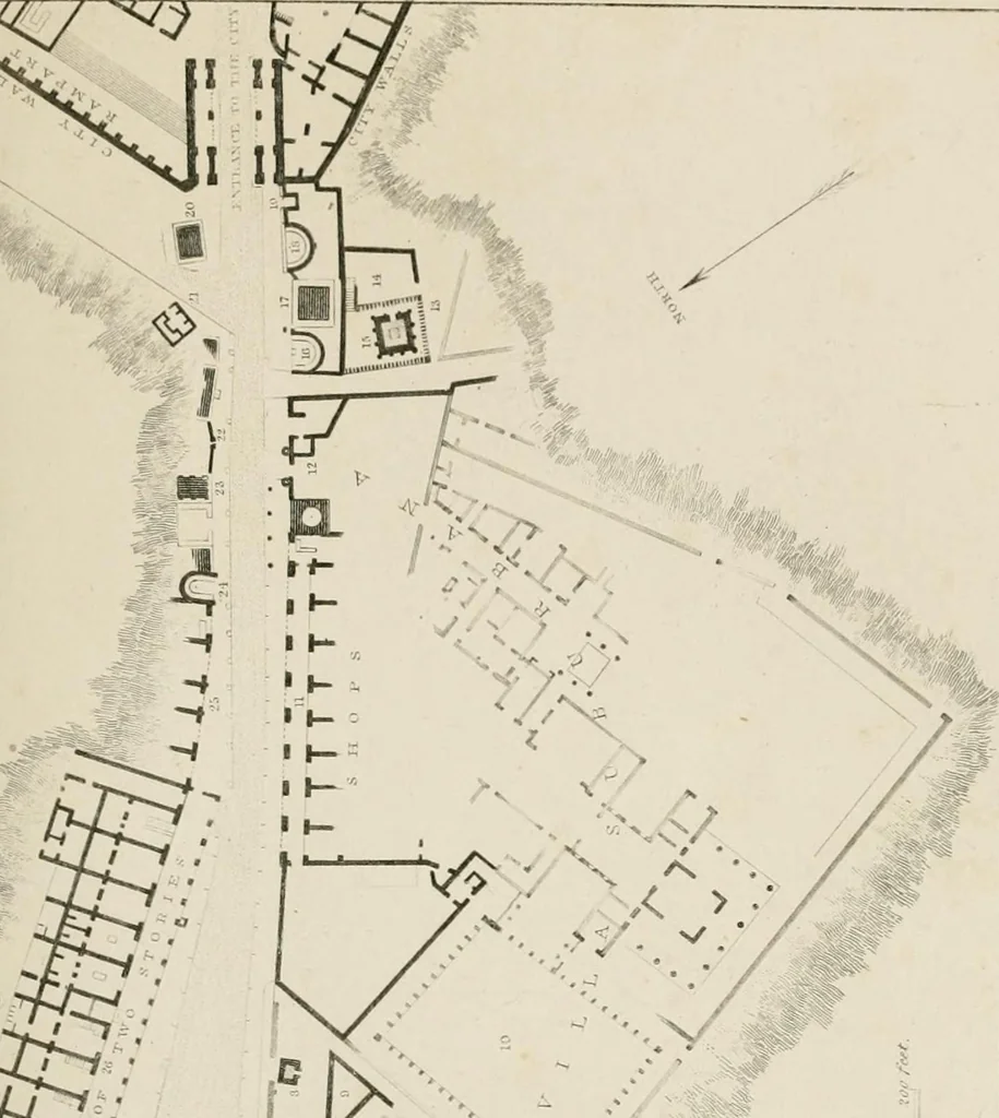An illustration from Pompeiana : the topography, edifices, and ornaments of Pompeii, 1875, leaf 85