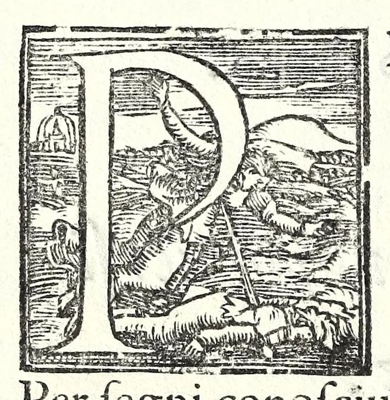 An illustration from Edippo : tragedia, 1565, leaf 34