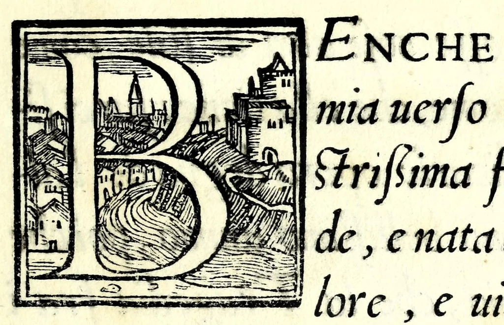 An illustration from Edippo : tragedia, 1565, leaf 7