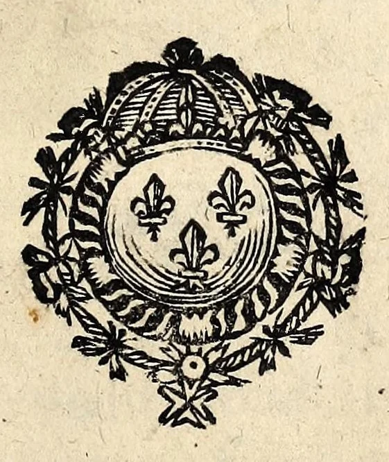 An illustration from Edit du roy, portant suppression de l'Edit de Nantes, et autres edits et declarations, données en faveur de ceux de la religion pretenduë reformée., 1685, leaf 5