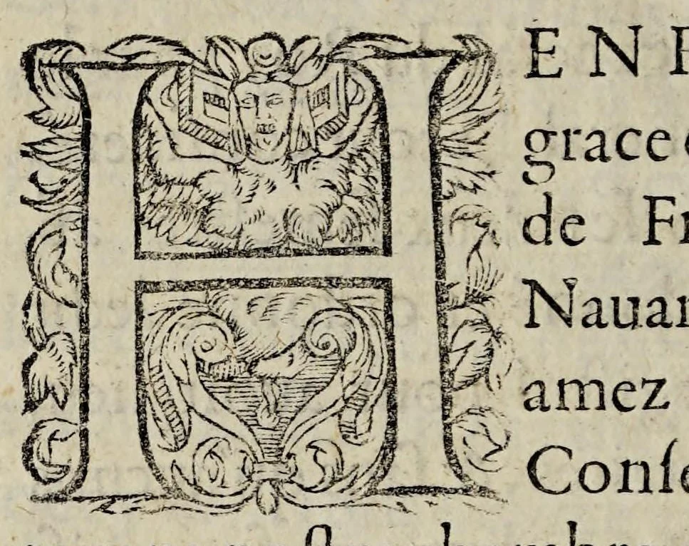 An illustration from Edit dv Roy, portant restablissement avx elevz de leurs qualitez, gages, droicts, & exemptions de tailles., 1606, leaf 28
