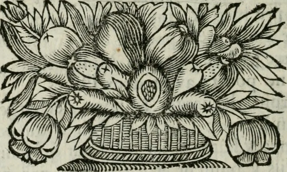 An illustration from Edits et reglemens pour la Communaute' des cent cinquante marchands privilegiez de cidre & poiré, en gros & en détail, de cette ville, 1694, leaf 57