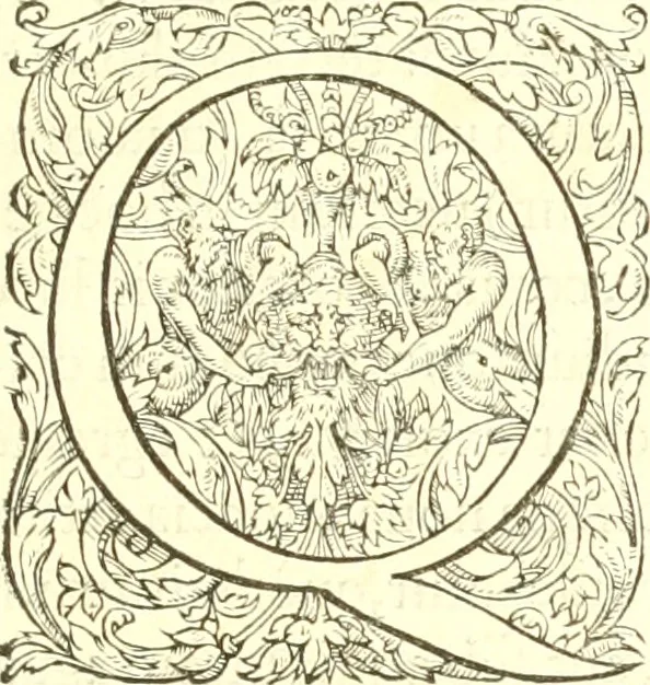 An illustration from Edoardi VVottoni Oxoniensis De differentiis animalium libri decem ..., 1552, leaf 8