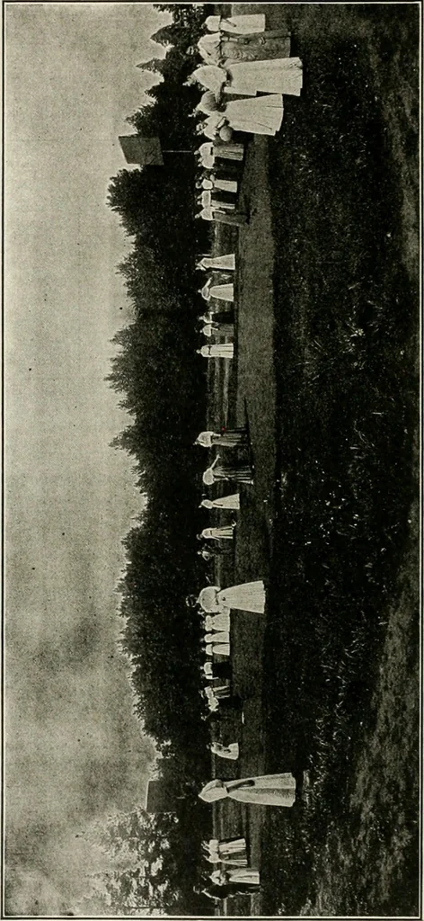 An illustration from Physical education complete for schools and playgrounds, 1917, leaf 159