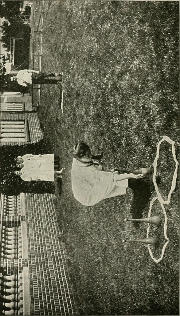 An illustration from Physical education complete for schools and playgrounds, 1917, leaf 179