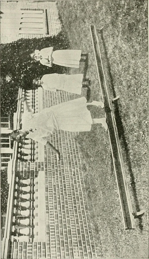 An illustration from Physical education complete for schools and playgrounds, 1917, leaf 185