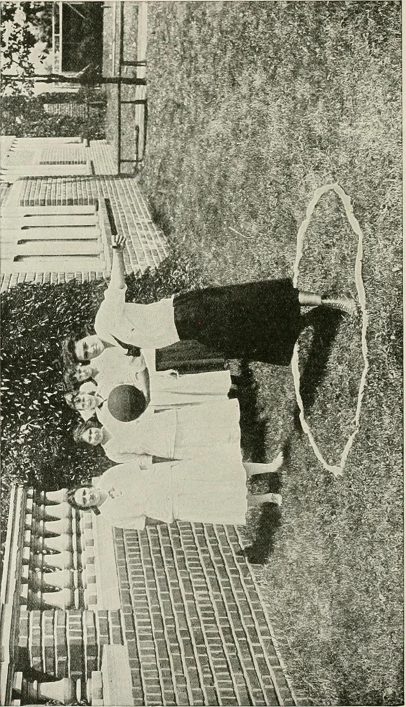 An illustration from Physical education complete for schools and playgrounds, 1917, leaf 189