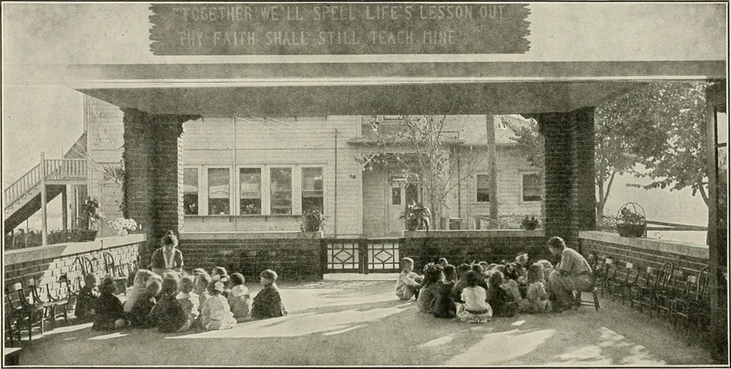 An illustration from Physical education complete for schools and playgrounds, 1917, leaf 229