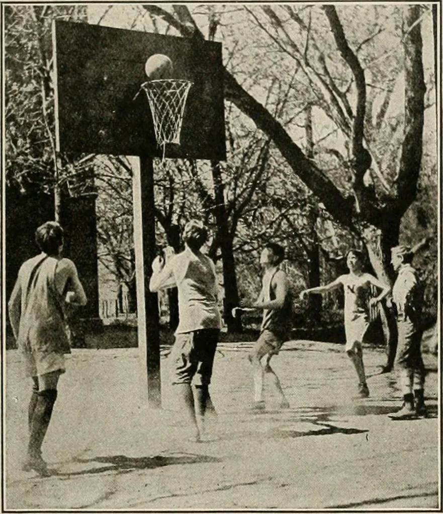 An illustration from Physical education complete for schools and playgrounds, 1917, leaf 26