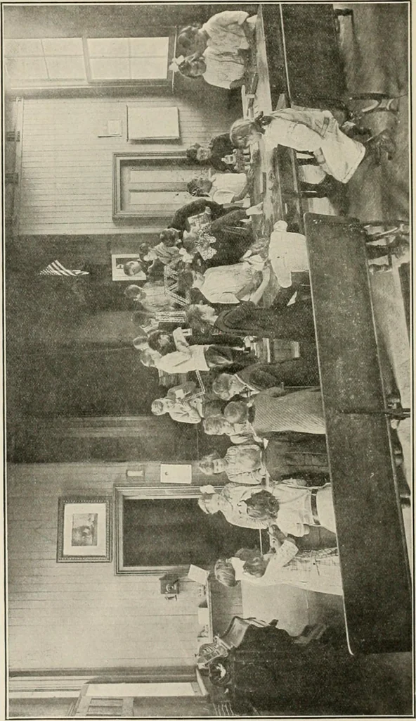 An illustration from Physical education complete for schools and playgrounds, 1917, leaf 27
