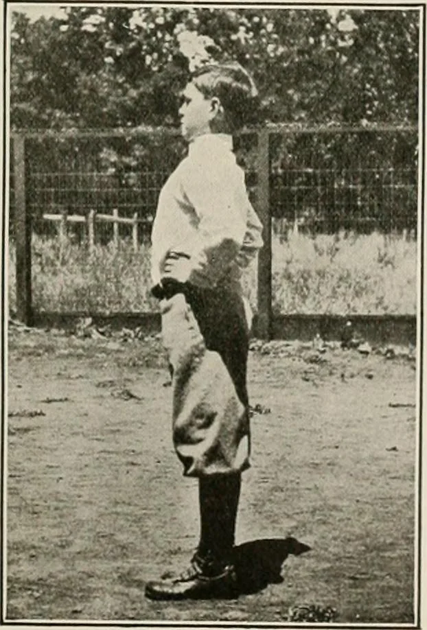 An illustration from Physical education complete for schools and playgrounds, 1917, leaf 40